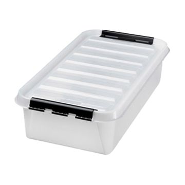 SMARTSTORE CLASSIC 30 L SÄILYTYSLAATIKKO KANNELLA LÄPINÄKYVÄ
