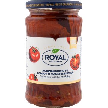 ROYAL AURINKOKUIVATTU TOMAATTI MAUSTELIEMESSÄ 360/200G 200 G