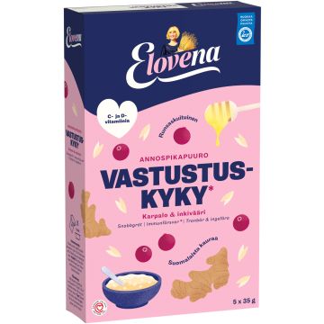 ELOVENA VASTUSTUSKYKY KARPALO - INKIVÄÄRI ANNOSPIKAPUURO 175 G