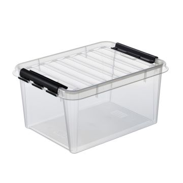 SMARTSTORE CLASSIC 31 L SÄILYTYSLAATIKKO KANNELLA LÄPINÄKYVÄ