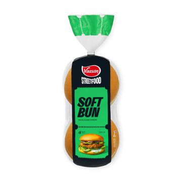 VAASAN STREET FOOD SOFT BUN PERUNABURGERI 4KPL 280 G