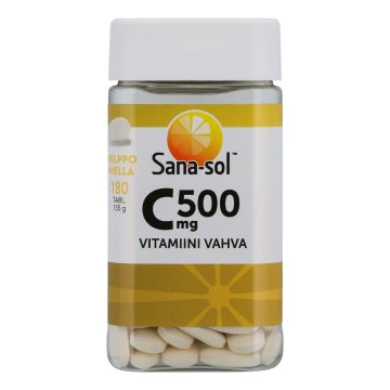 SANA-SOL C-VITAMIINI 500MG 180 KPL