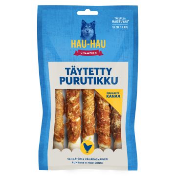 HHC TÄYTETTY PURUTIKKU KANAKÄÄREELLÄ 13CM 5KPL 180 G