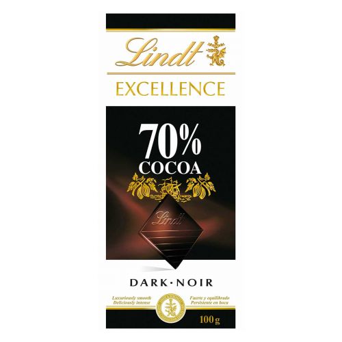 LINDT EXCELLENCE 70% TUMMA SUKLAALEVY 100 G