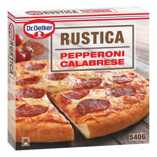 DR. OETKER RUSTICA PIZZA PEPPERONI-CALABRESE 540 G
