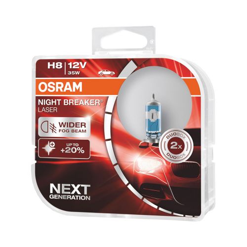 OSRAM H8 NIGHT BREAKER LASER 2 BOX 150%