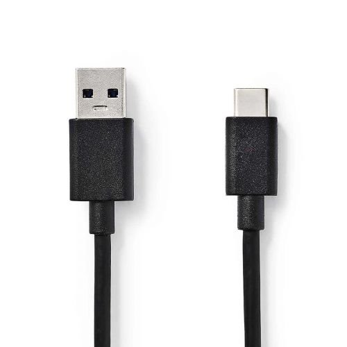 NEDIS USB 3.0 KAAPELI USB-C UROS - USB A UROS 1 M MUSTA