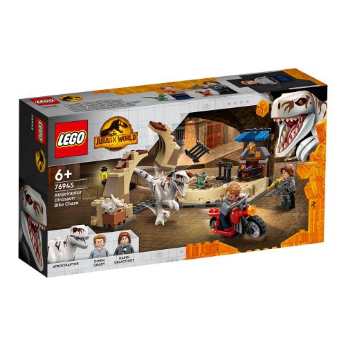 LEGO JURASSIC WORLD 76945 ATROCIRAPTOR-DINOSAURUKSEN MOOTTORI
