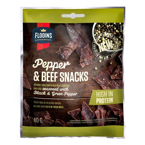 FLODINS PEPPER BEEF SNACK 40 G