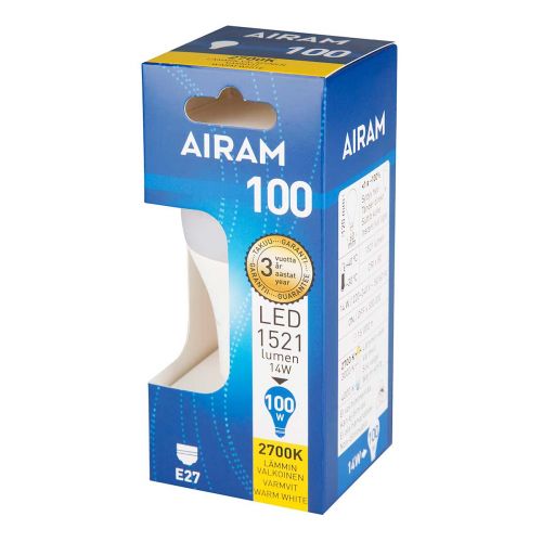 AIRAM LED CLASSIC A60 14W E27 1521 LM, 15 000H