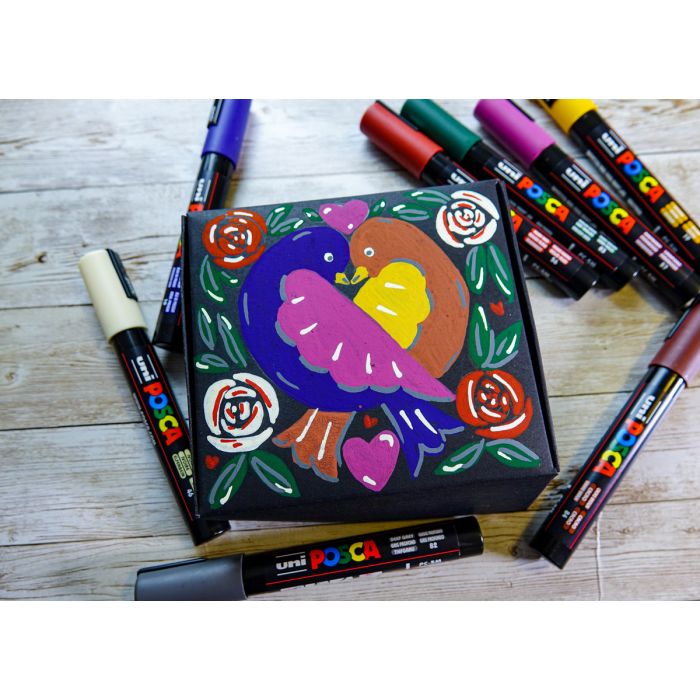 UNI POSCA  MARKER 8 KPL PC-1M PERUSVÄRIT