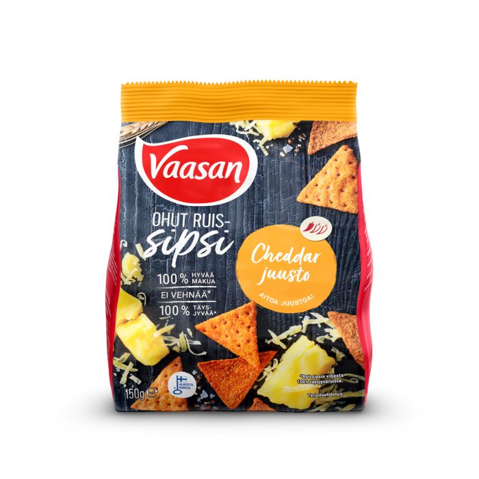 VAASAN RUISSIPSI CHEDDAR JUUSTO 150 G main product photo