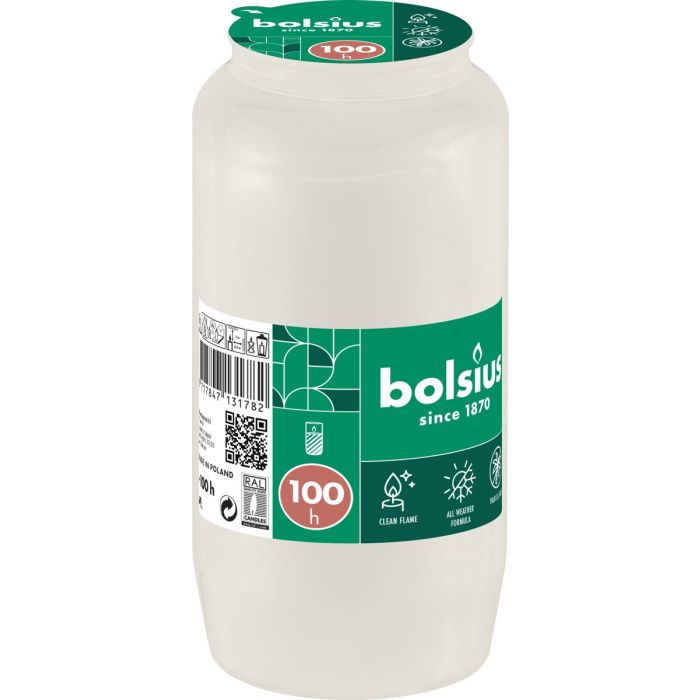 BOLSIUS ÖLJYKYNTTILÄ 100H VALKOINEN main product photo