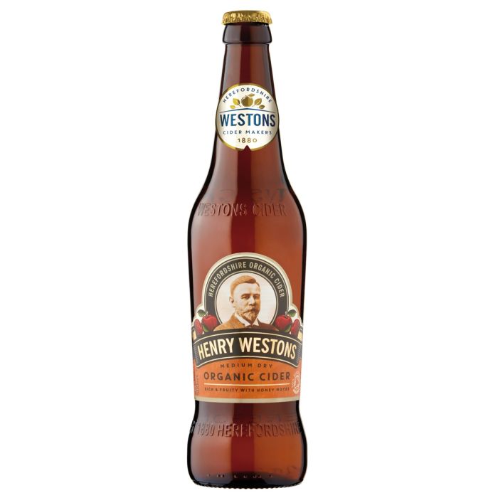 HENRY WESTONS ORGANIC CIDER 6% KLP 500 ML main product photo