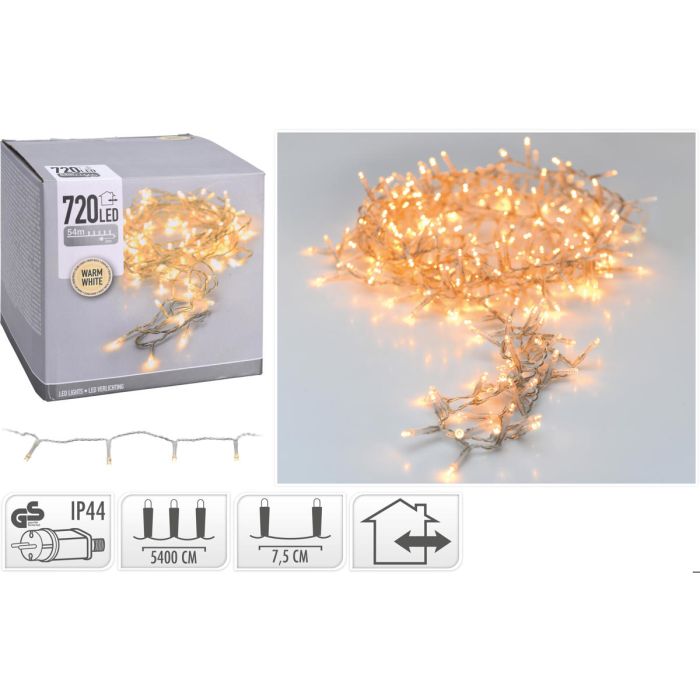 LED 720 PERUSVALOSARJA LÄMMIN VALKOINEN, VAALEA JOHTO, SISÄ- JA main product photo