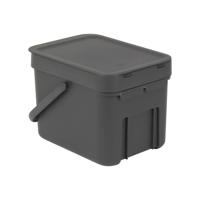 BRABANTIA SORT & GO 6 L ROSKA-ASTIA SEINÄKIINNITYS GREY