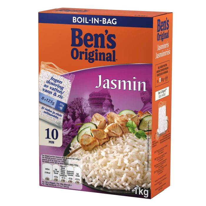 BEN'S ORIGINAL JASMIINIRIISI KEITINPUSSI 8X125G