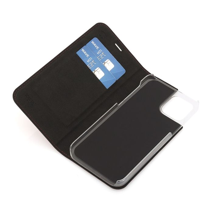 WAVE BOOK CASE, APPLE IPHONE 12 PRO / APPLE IPHONE 12, SMOKY SANGRIA