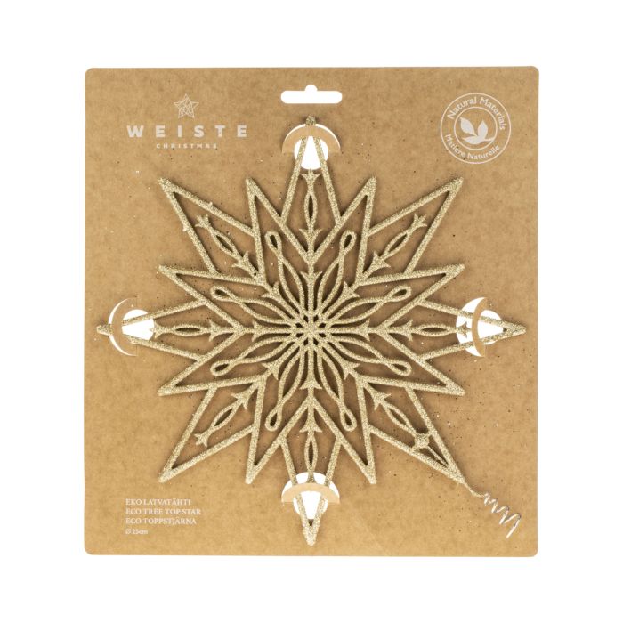 WEISTE 25CM FILIGRAANI LATVATÄHTI KULTAINEN BIOGLITTERI main product photo