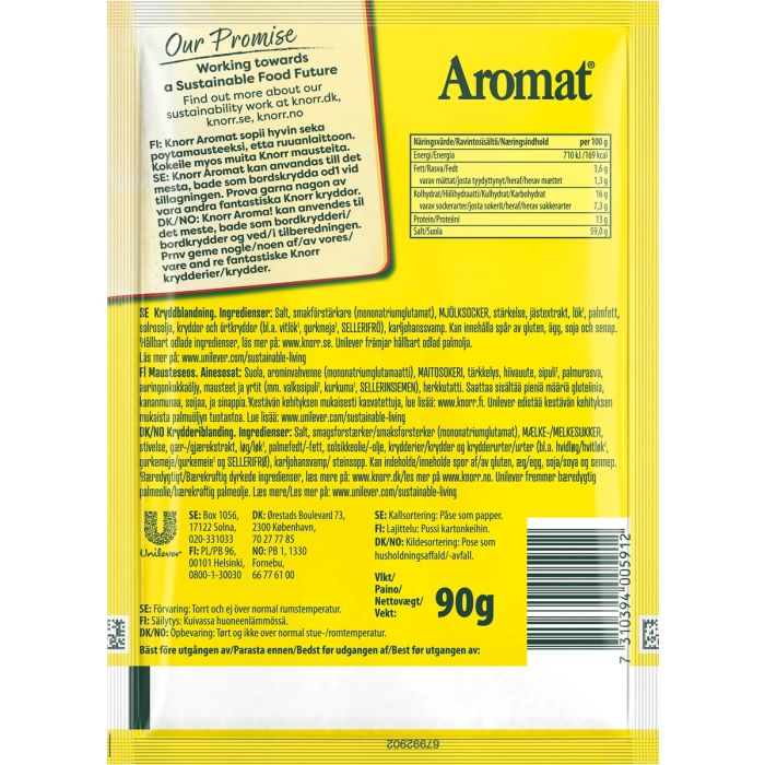 KNORR AROMAT MAUSTESUOLA TÄYTTÖ 90 G