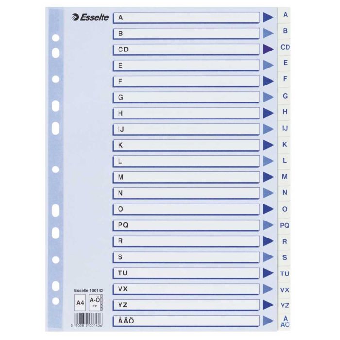 ESSELTE REKISTERI ESSELTE A-Ö A4 KARTONKI