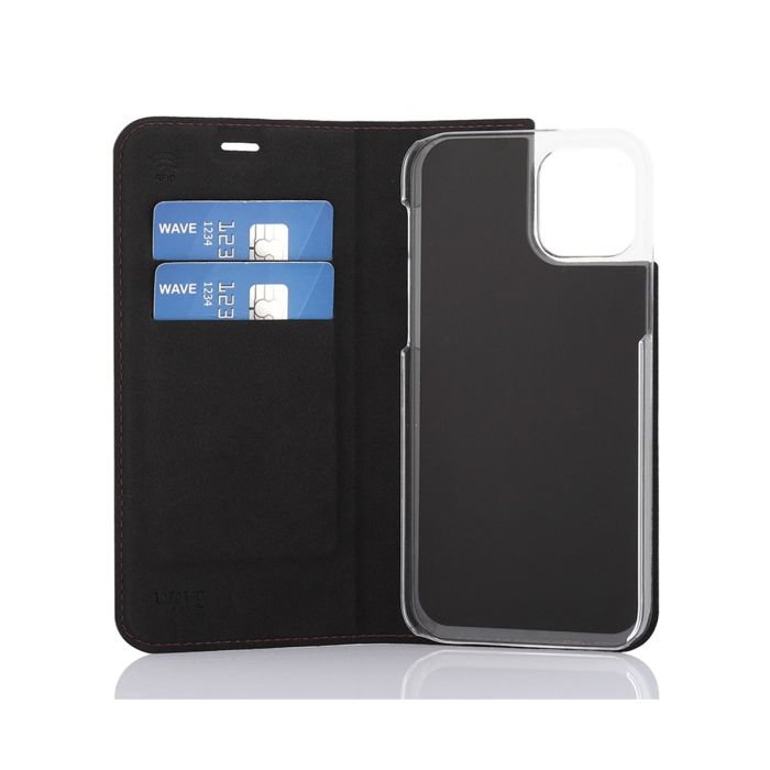 WAVE BOOK CASE, APPLE IPHONE 12 PRO / APPLE IPHONE 12, SMOKY SANGRIA