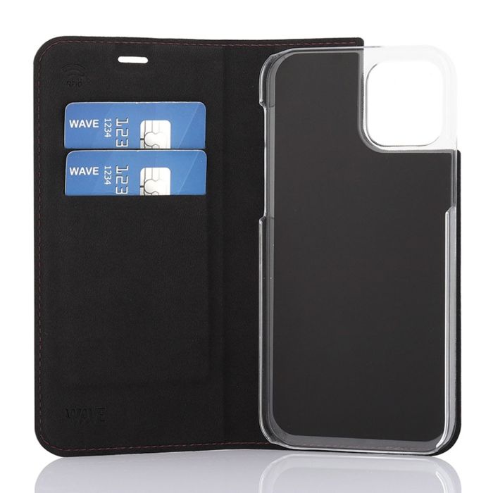 WAVE BOOK CASE, APPLE IPHONE 12 PRO / APPLE IPHONE 12, SMOKY SANGRIA