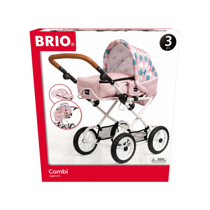 BRIO COMBIVAUNU PINKKI/PISARA NUKENVAUNUT