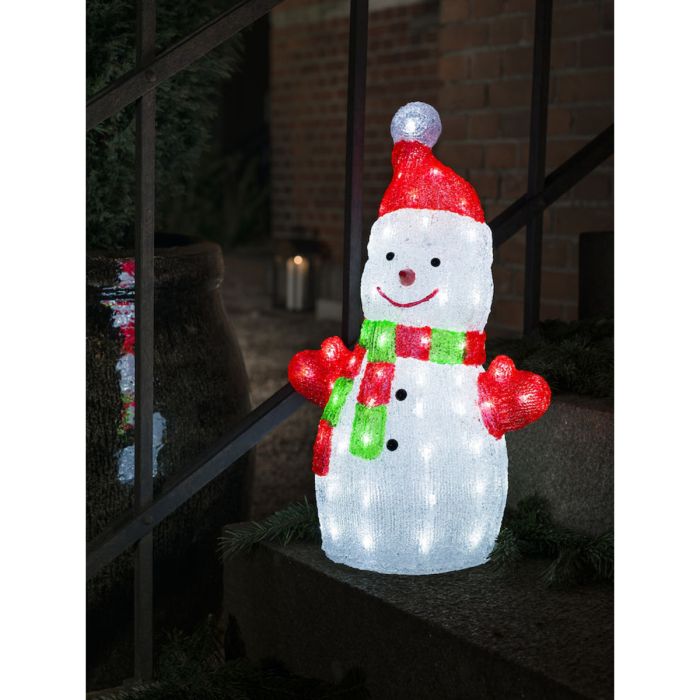 KONSTSMIDE AKRYYLILUMIUKKO 50 CM, 88 VALKOINEN LED