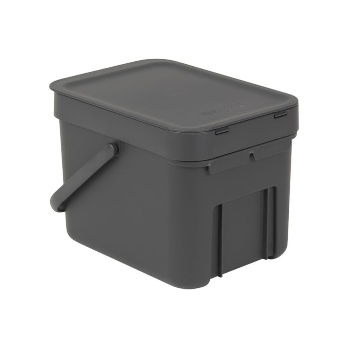 BRABANTIA SORT & GO 6 L ROSKA-ASTIA SEINÄKIINNITYS GREY