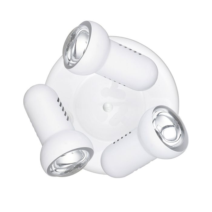 EGLO KATTOSPOTTI ALTA 3-OS VALK/TERÄS KOUKKU/PISTOKE