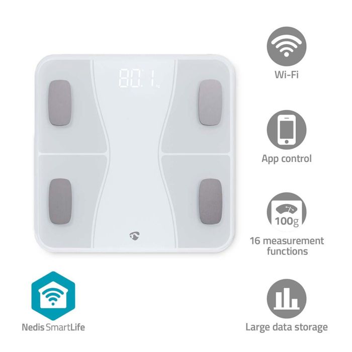 NEDIS BLUETOOTH KEHONKOOSTUMUSVAAKA  
