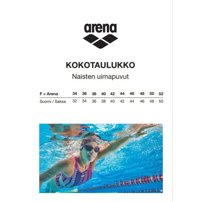ARENA N UIMAPUKU SOLID SWIMPRO UP 34 MUSTA TEAMLINE