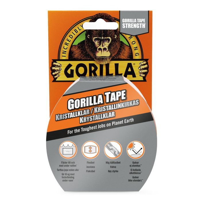 GORILLA TAPE CLEAR REPAIR KORJAUSTEIPPI KIRKAS 8,2 M main product photo