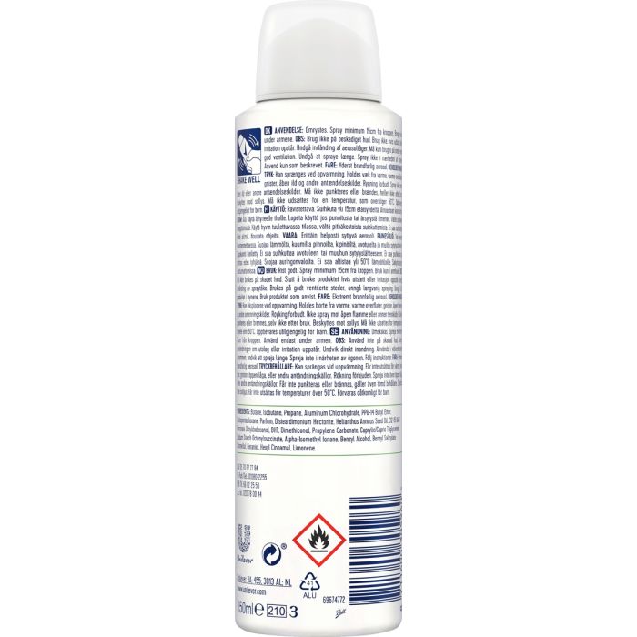 REXONA AP SPRAY ALOE VERA 150 ML