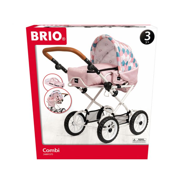 BRIO COMBIVAUNU PINKKI/PISARA NUKENVAUNUT