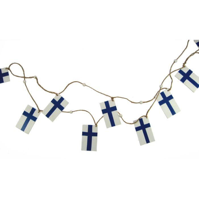 WEISTE SUOMEN LIPPU -KÖYNNÖS, 10 PUULIPPUA 2M NARUSSA main product photo