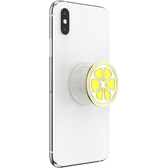 POPSOCKETS ÄLYPUHELIMEN PIDIKE ENAMEL LEMON SLICE YELLOW