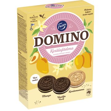 FAZER DOMINO KESÄLAJITELMA L, VEGAN 525 G
