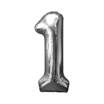 NUMEROFOLIO 1, HOPEANVÄRINEN 66 CM