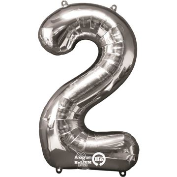 NUMEROFOLIO 2, HOPEANVÄRINEN 66 CM