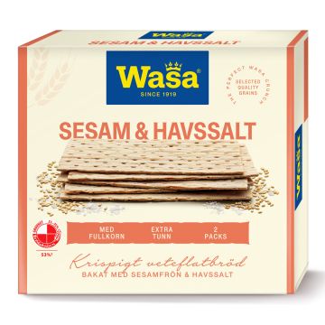 WASA SEESAMI & MERISUOLA NÄKKILEIPÄ 190 G