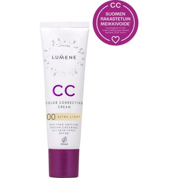 LUMENE CC COLOR CORRECTING MEIKKIVOIDE SK 20 ULTRA LIGHT