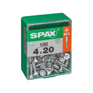 SPAX RUUVI TORX UPPOKANTA, KOKOKIERRE WIROX 4X20 M 100KPL SPAX RUUVI TORX UPPOKANTA, KOKOKIERRE WIROX 4X20 M 100KPL