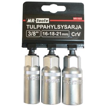 MR-TUOTE TULPPAHYLSYSARJA 3/8" 16-18-21MM 3KPL