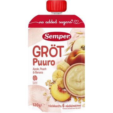 SEMPER PUURO, OMENA PERSIKKA 6+ 120 G