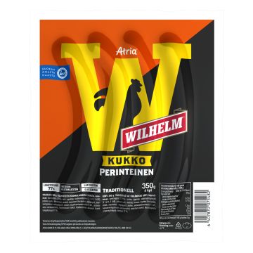 ATRIA WILHELM KUKKO PERINTEINEN GRILLIMAKKARA 350 G ATRIA WILHELM KUKKO PERINTEINEN GRILLIMAKKARA 350 G