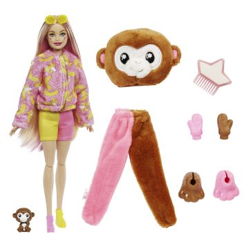 BARBIE CUTIE REVEAL JUNGLE FRIENDS MONKEY HKR01