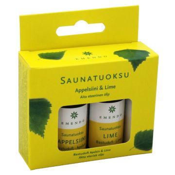 EMENDO SAUNATUOKSUT APPELSIINI JA LIME 2X10 ML