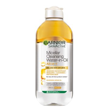 GARNIER SKINACTIVE MICELLAR OIL ÖLJYJÄ SISÄLTÄVÄ PUHDISTUSVESI 400